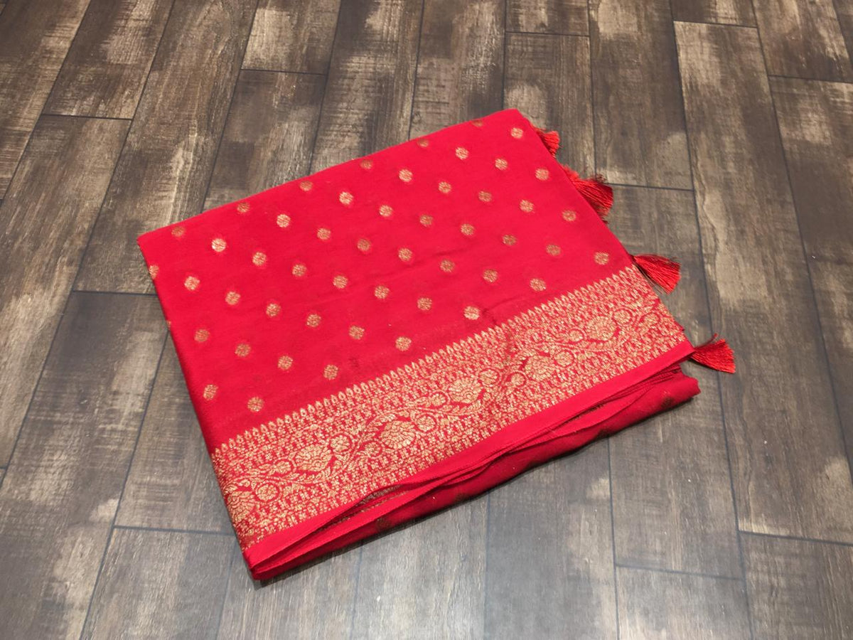 Crape Banarasi Saree
