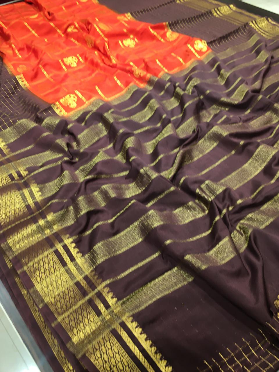 Semi Mysore Crape Silk