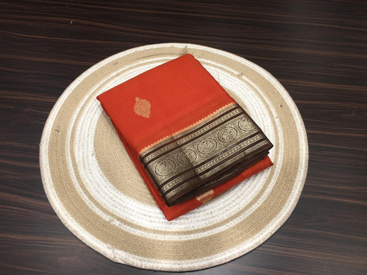 Moonga Crape Saree