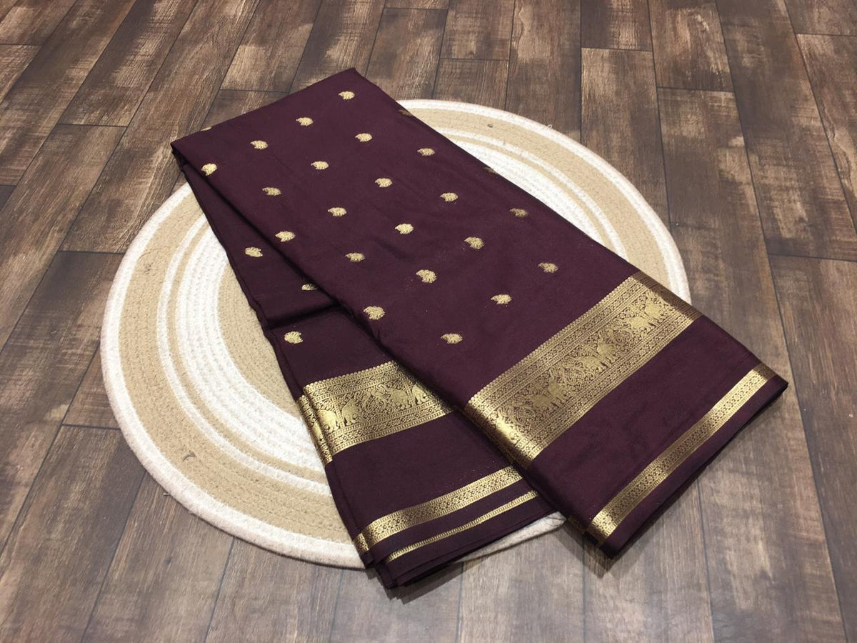 Semi Mysore Crape Silk