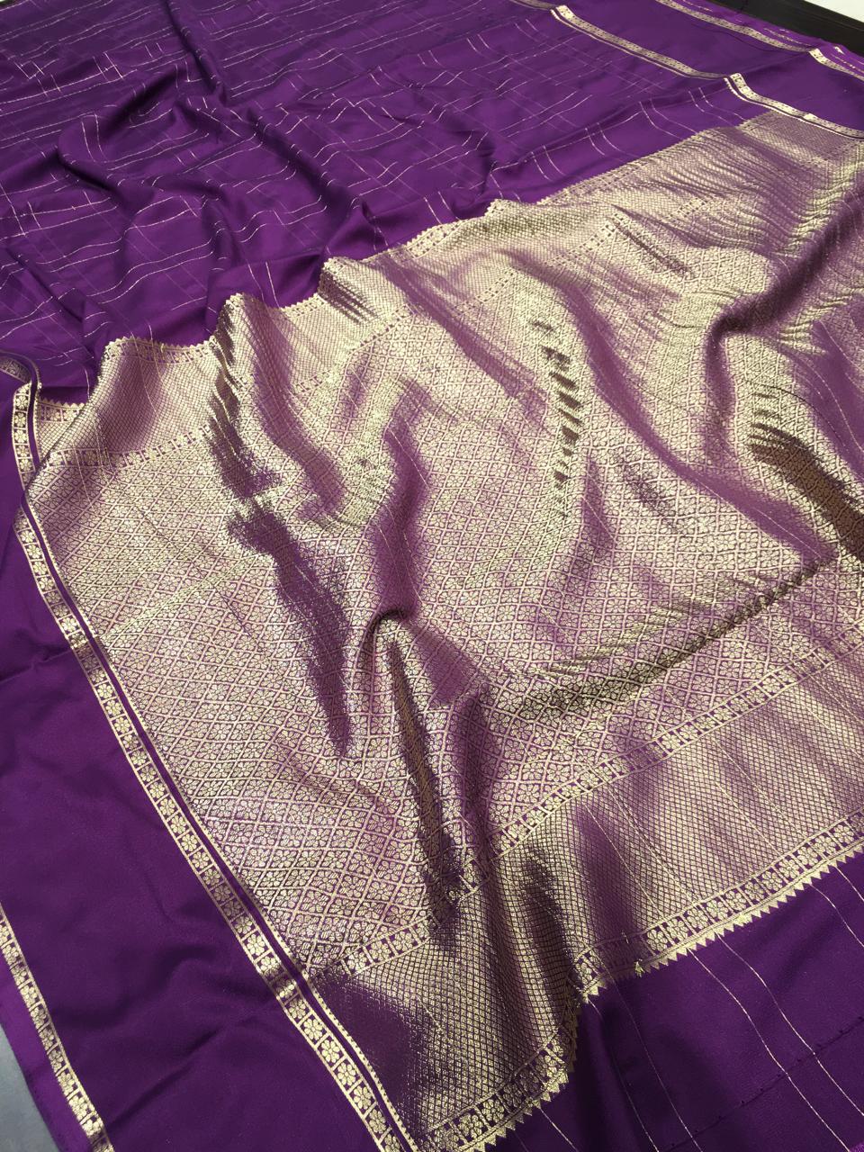 Semi Mysore Crape Silk