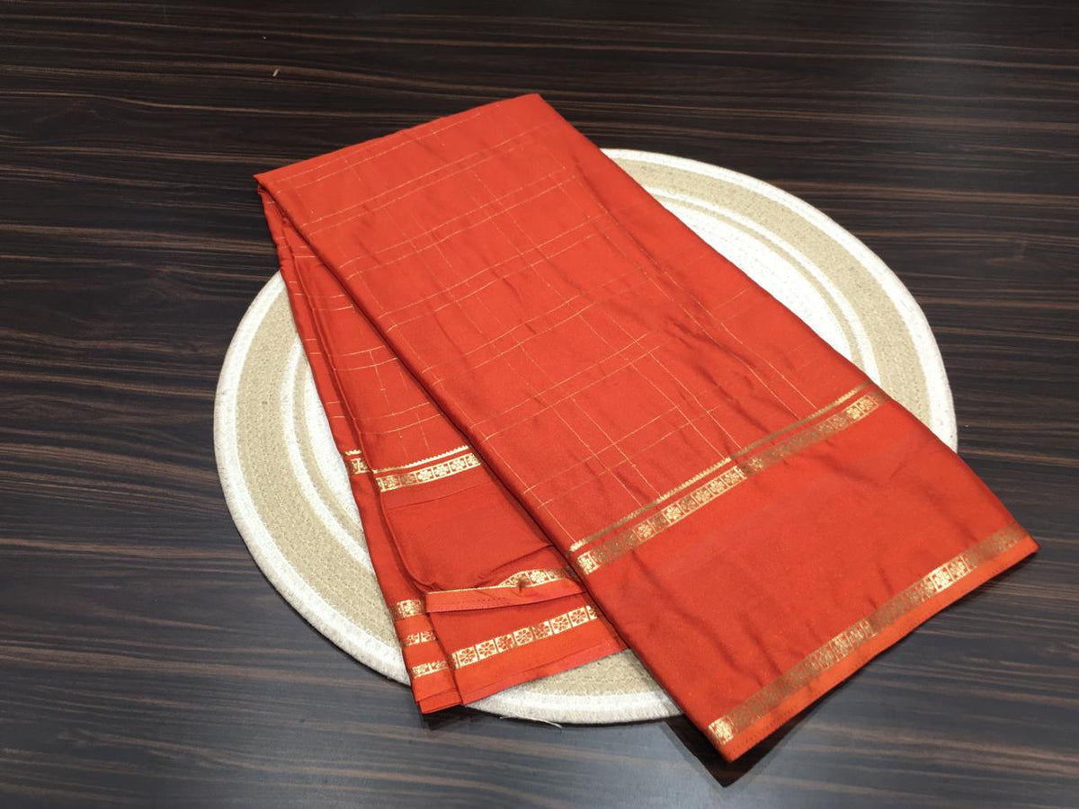 Semi Mysore Crape Silk